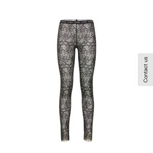 DSQUARED Black Lace Leggings